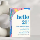 Suche nach abstrakter geburtstag einladungen Modern