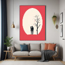 Suche nach paar silhouette poster Für sie
