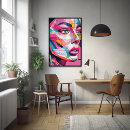 Suche nach abstraktes gesicht poster Rosa