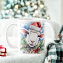 Suche nach weihnachtsschaf tassen Weihnachtsmannmütze