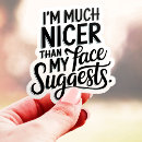 Suche nach gesicht aufkleber Spaß