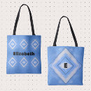Suche nach der chic tote bags Blau und weiß