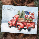 Suche nach christmas truck poster Vintager roter lkw