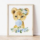 Suche nach blauer löwe poster Für kinder