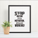 Suche nach motivation poster Schwarz weiß