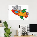 Suche nach niedliche raketen poster Cartoon