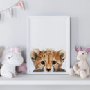 Suche nach baby gepard poster Aquarell