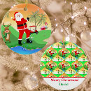 Suche nach lustige golf ornamente Santa