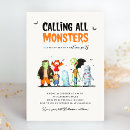 Suche nach monster party einladungen Spukhaft