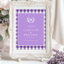 Suche nach lila hochzeits poster Monogramm