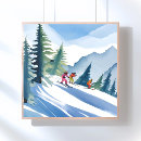 Suche nach ski fahren poster Skifahrer