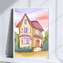 Suche nach gemalte häuser poster Aquarell