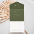 Suche nach green and gold wedding einladungen Minimal