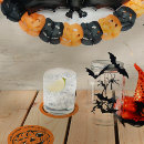 Suche nach schwarze katze halloweens untersetzer Orange und schwarz