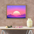 Suche nach rosa sonnenuntergang poster Wandkunst