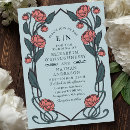 Suche nach art nouveau wedding einladungen Vintag