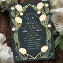Suche nach art nouveau wedding einladungen Vintag