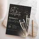 Suche nach champagner party einladungen Glitzer