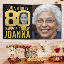 Suche nach 80 geburtstag banner Schwarz und gold