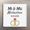 Suche nach personalisierte hochzeit magnete Mr und mrs