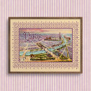 Suche nach vintage karte von paris poster Eiffelturm
