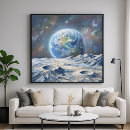 Suche nach mond erde poster Kosmos