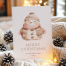 Suche nach aquarell schneemann karten Weihnachtskarte
