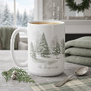 Suche nach schneebedeckter winter tassen Schneebedeckte kiefern