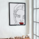 Suche nach red lipstick poster Für sie