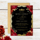 Suche nach rote spitze einladungen Quinceanera