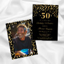 Suche nach gold and black 50th birthday einladungen Schwarz und gold