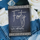Suche nach classy 40th birthday einladungen Typografie