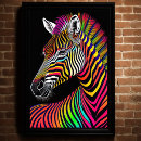 Suche nach buntes zebra poster Malerei