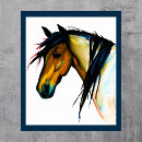 Suche nach wilde pony poster Aquarell