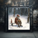 Suche nach schneebedeckter wald kunst Weihnachten