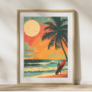 Suche nach vintager sommer poster Strand