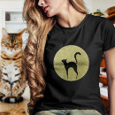 Suche nach silhouette der schwarzen katze tshirts Tiere