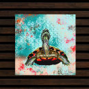Suche nach schildkröte leinwandbilder Blau