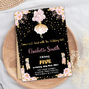 Suche nach rosa ballerina geburtstag einladungen Girl