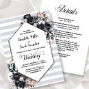 Suche nach gestreifte hochzeit einladungen Schwarz