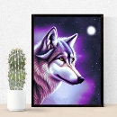 Suche nach lila wolf poster Mystisch