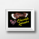 Suche nach schokolade labrador poster Schwarz