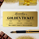 Suche nach golden ticket einladungen Minimal