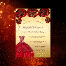 Suche nach rote quinceanera einladungen Blume