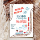 Suche nach bahn einladungen Choo choo
