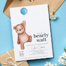 Suche nach baby party einladungen für jungen teddybär