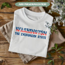 Suche nach immergrün tshirts Washington