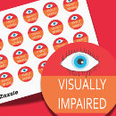 Suche nach blindheit aufkleber Visuelle beeinträchtigung