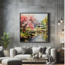 Suche nach rosa blüten auf baum poster Japan