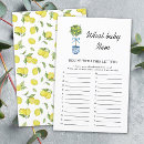 Suche nach lemon tree einladungen Babydusche